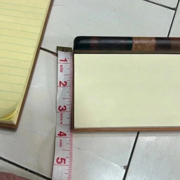 2 Handcrafted Exotic Hardwood Notepad Holder made by Wood Artist USA - Picture 10 of 11